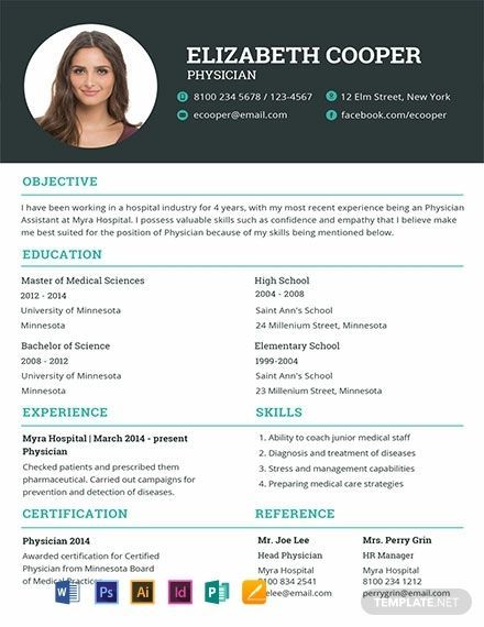 Cv Template For Doctors Free Download