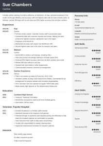Cashier Resume Examples (Sample with Skills & Tips)