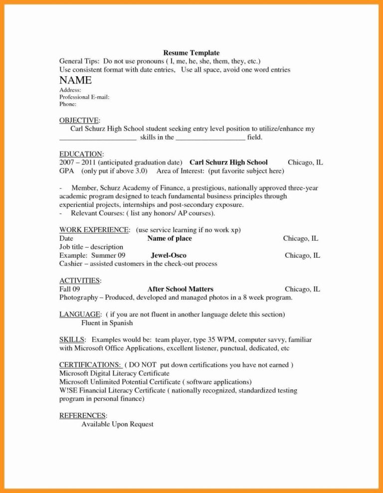 How Do You Write A Resume If You Are Still In College