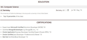 Как указать сертификаты и курсы в резюме (пример) CV2You блог