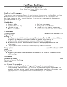 Classic Resume Templates to Impress Any Employer LiveCareer