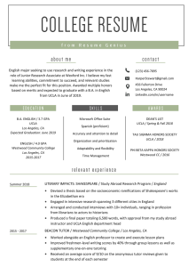 How To Build A Resume For College Applications Master Your Resume
