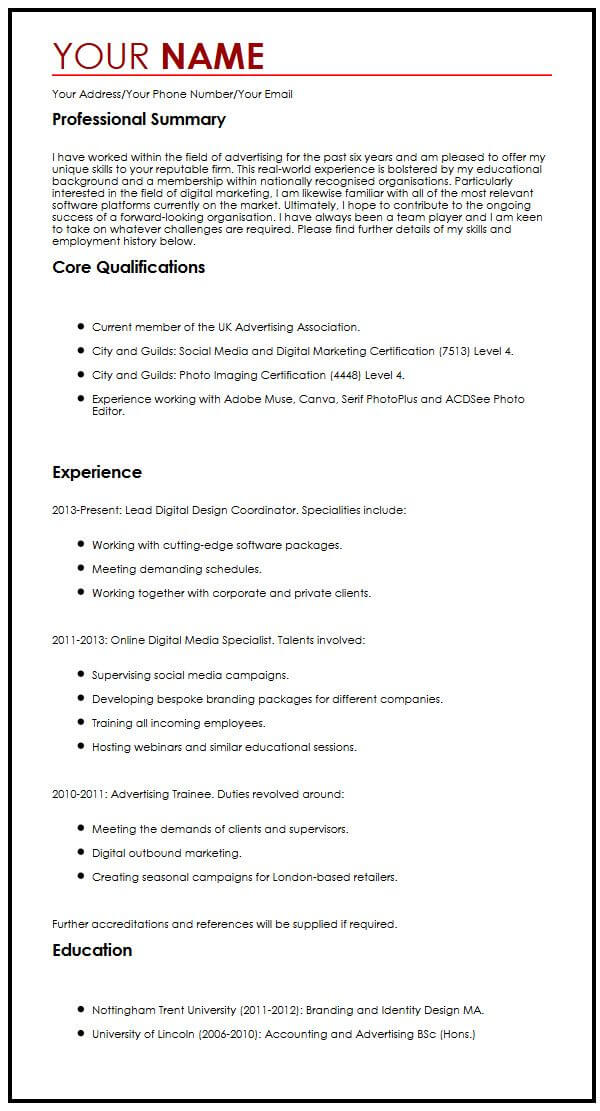 How To Write Present Experience In Resume