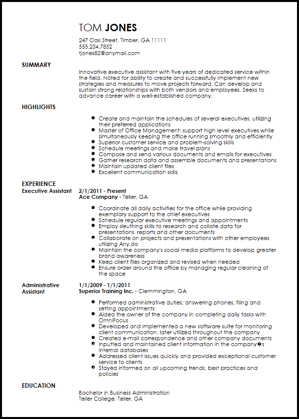 How To Type Out A Resume