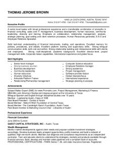 Sample Resume Series 7 License