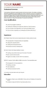 Personal Statement Cv Example Uk How to write a personal profile for