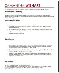 Cv Education Or Employment First How to write the Education and