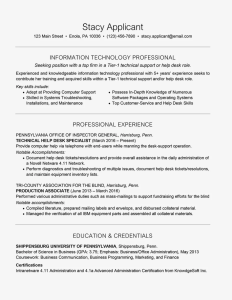 IT Technician Resume Example With Summary Statement Resume, Effective