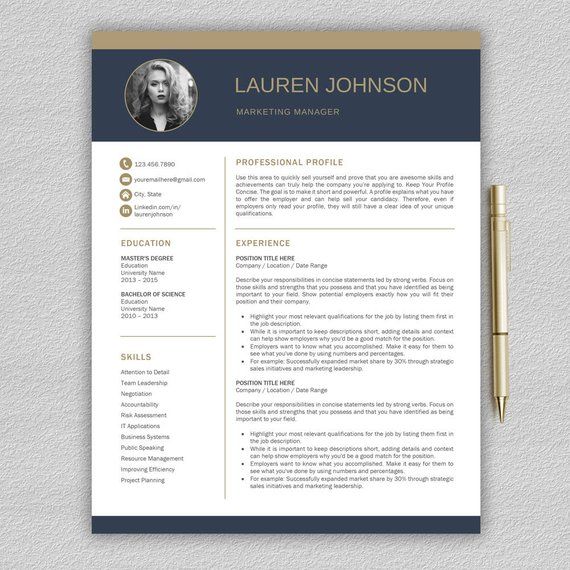Example Of Professional Cv Layout