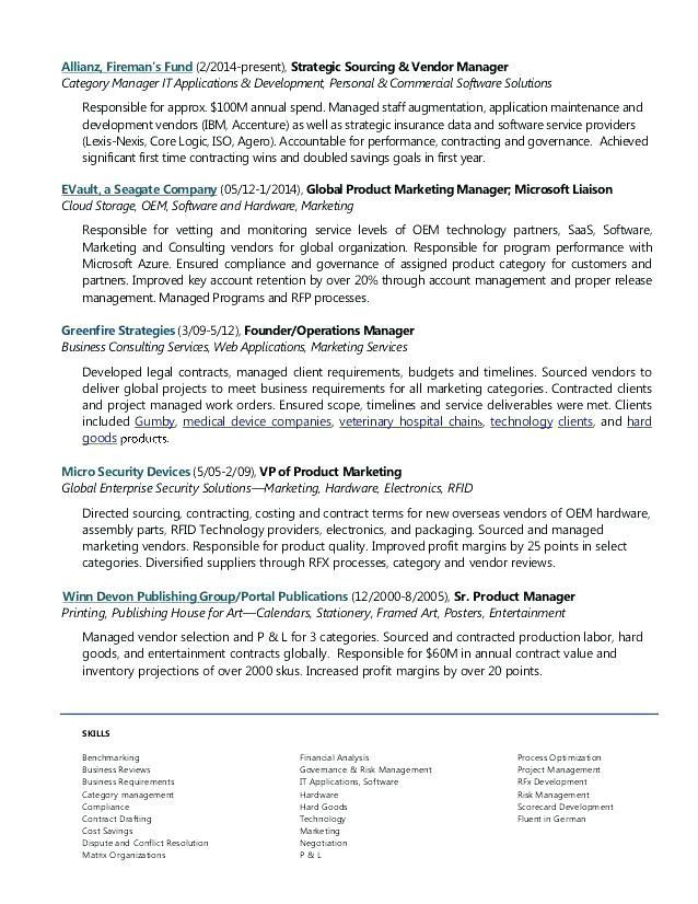 Sr Product Manager Resume