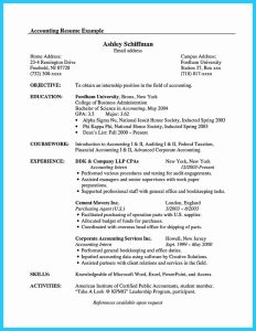 Accounting Graduate Resume No Experience™ Printable Resume Template