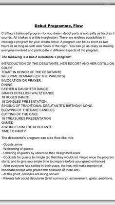 7th Birthday Party Program Script For Emcee