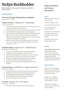 Design and write up a professional and memorable resume by