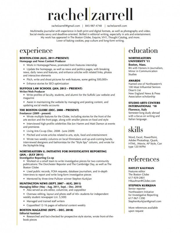 How To Write A Reference Section In Resume