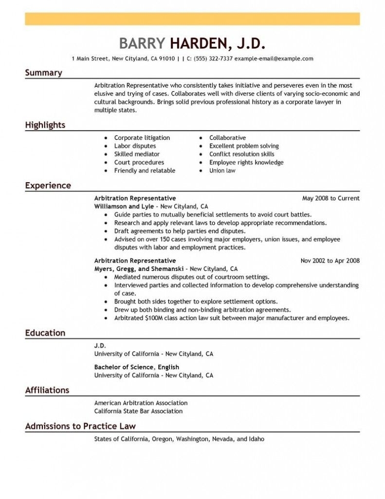 How To Write A Perfect Resume Examples