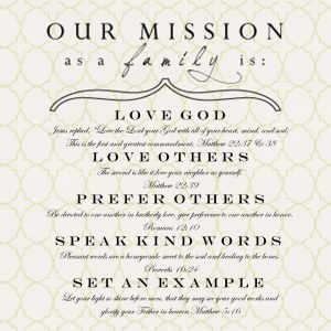 Pin by Shelley Tingle on For the Home Family mission statements
