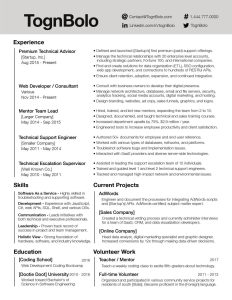 Putting together my resume, how does this layout work? graphic_design