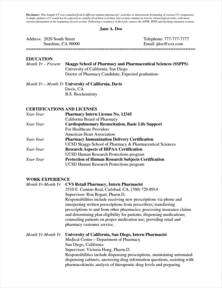 Retail Cv Sample Uk