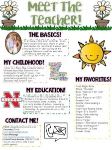 Meet the Teacher Newsletter EDITABLE Spring Theme Meet the teacher