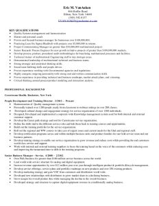 Eric VanAuken detailed resume