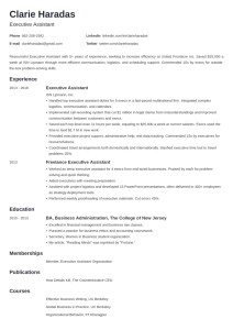 Executive Assistant Resume Sample—20+ Examples and Writing Tips