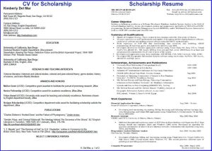 How To Write A Resume For College Scholarships Resume Samples