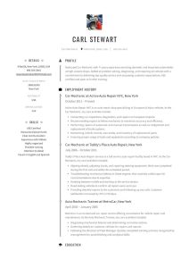 17 Automobile Fresher Resume Format Resume objective examples, Car