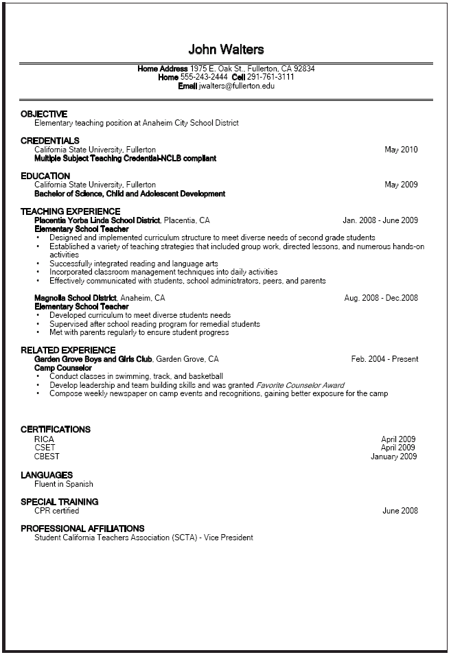 How To Write Education On Resume While Still In College
