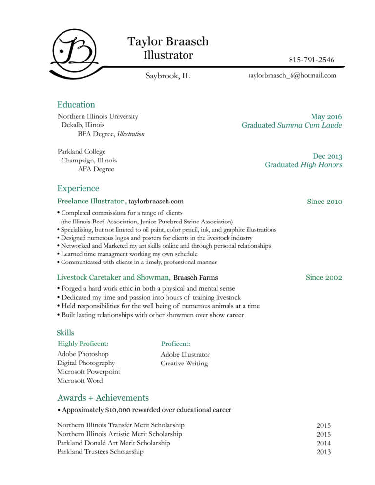 How To Write Resume For Scholarship