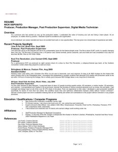 Film Producer Resume Job resume samples, Resume template, Resume