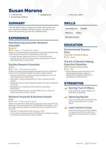 Research Associate Resume Examples & Guide for 2022