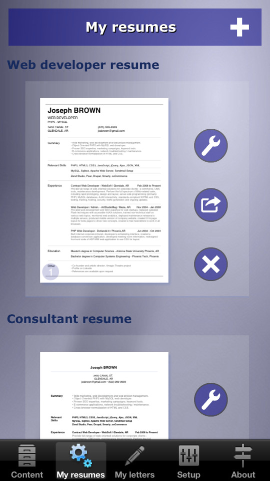 How To Make A Cv On Iphone For Free