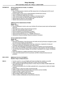 Resume For Hr Jobs