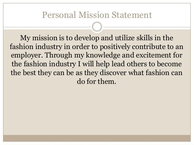 How To Write A Career Mission Statement