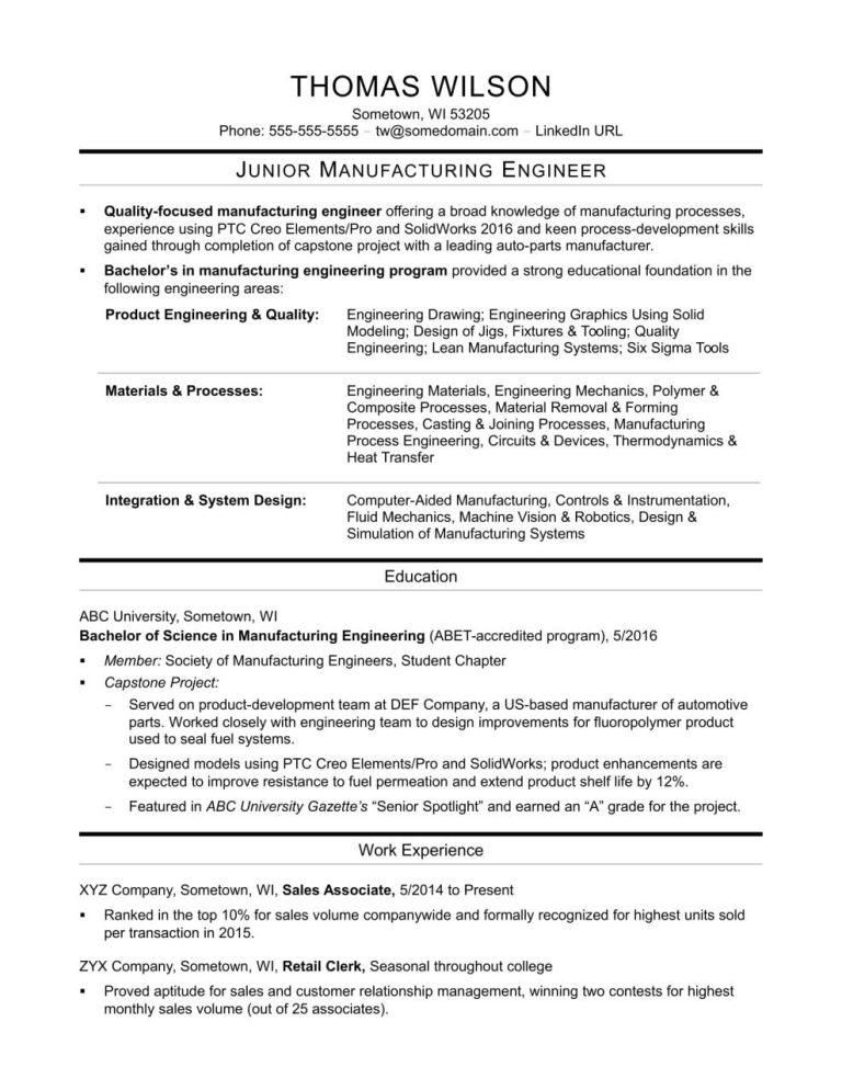 How To Write A Cv For Engineering