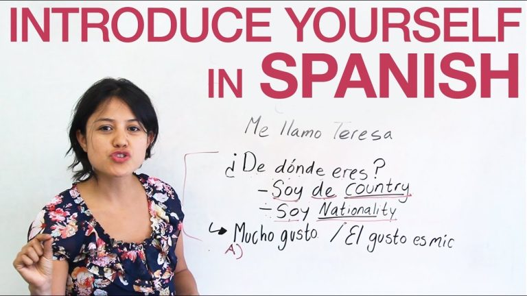 Self Introduction How To Introduce Yourself In Spanish