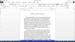 Word 2013 Tutorial Indenting Paragraphs Microsoft Training Lesson 6.2