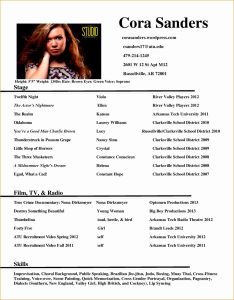 7 Musical theatre Resume Examples Free Samples , Examples & Format