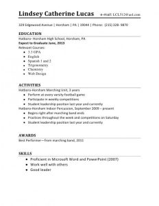 No Work Experience Resume Template shatterlion.info