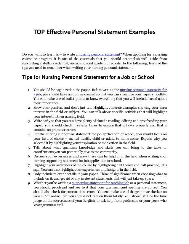 How To Write A Career Change Personal Statement