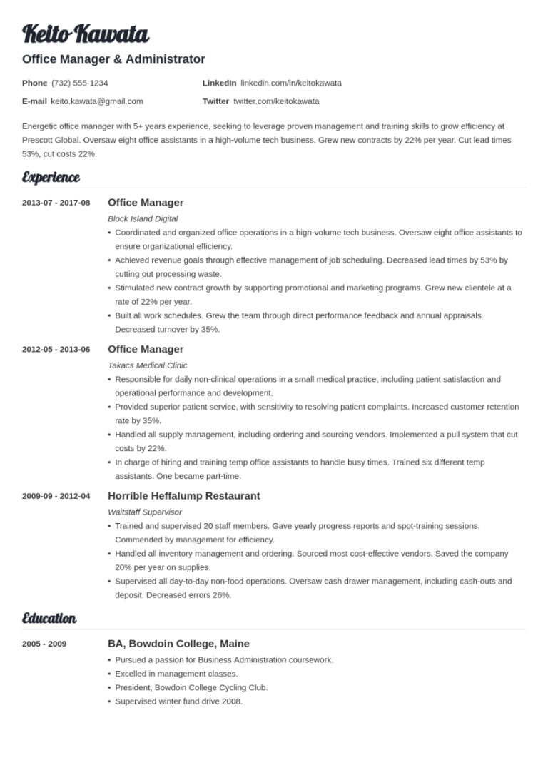 How Do I Write A Cv For An Internship With No Experience