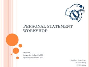 PPT PERSONAL STATEMENT PowerPoint Presentation, free