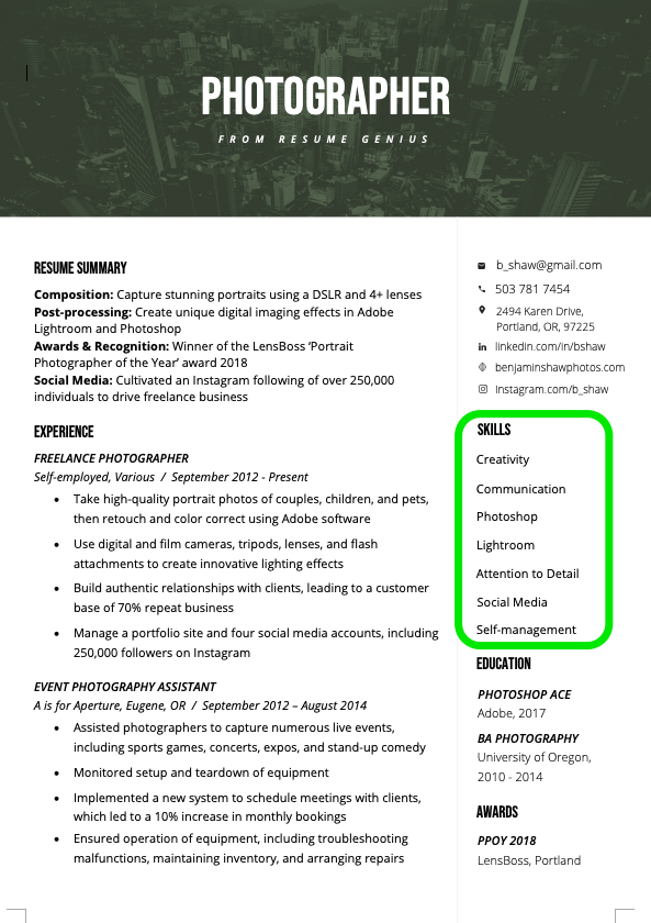 How To Write Skills Section On Resume