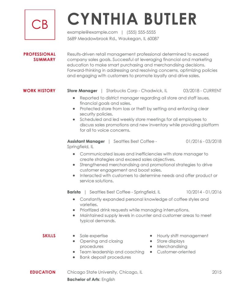 How To Write A Short Summary Cv