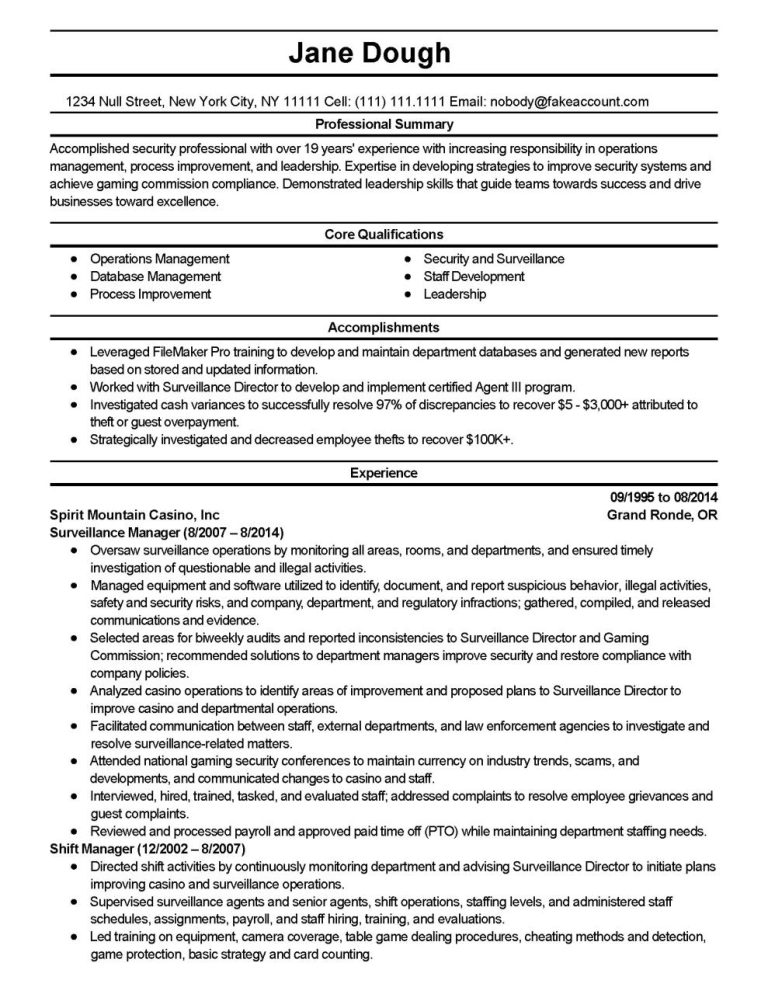 How To Write Fake Experience On Resume
