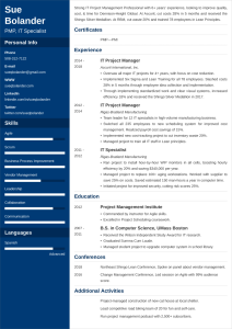 Project Manager Resume Sample—25+ Examples and Writing Tips