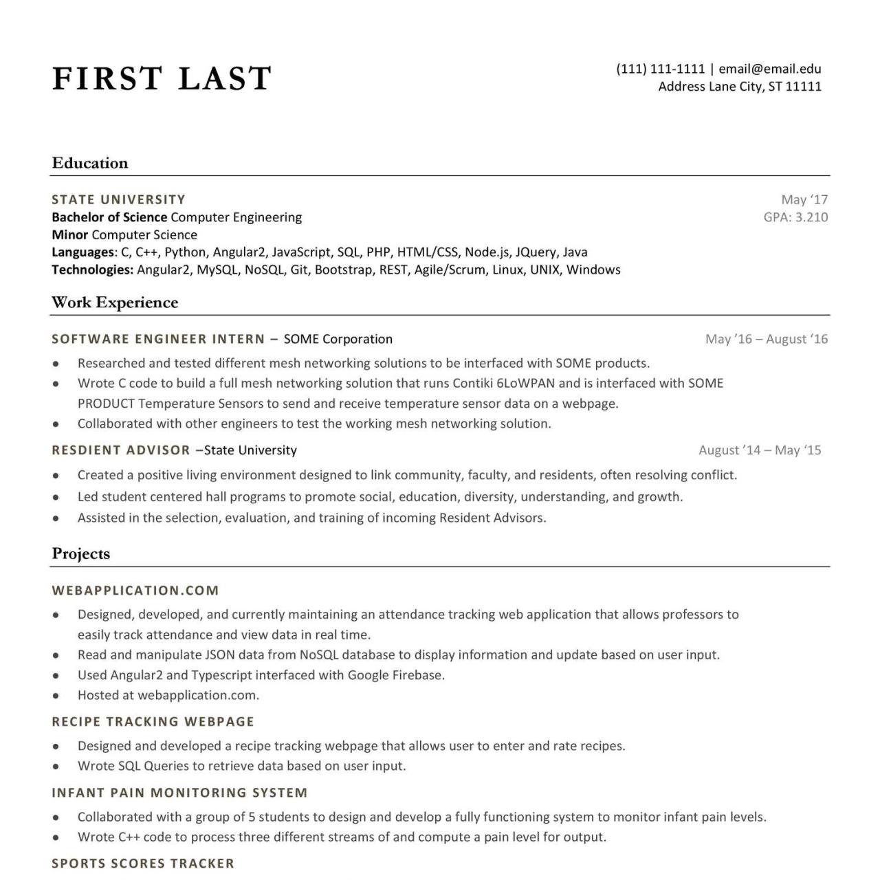 How To Write Software Experience In Resume