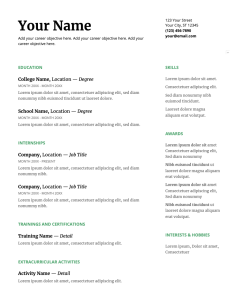 Best resume format for a fresher with no job experience in 2020 with