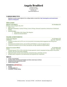 Resume For College Student With No Experience task list templates