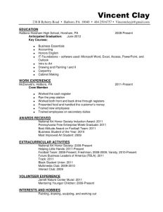 Resume sample hannah hatboro 0411